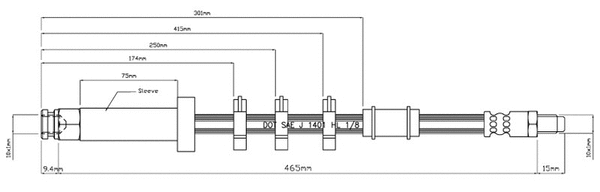 Brake Hose (VBJ203)