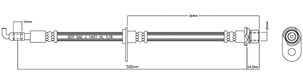 Brake Hose (VBH1169)