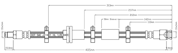 Brake Hose (VBH840)