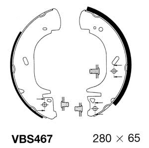 Brake Shoe Set (VBS467)