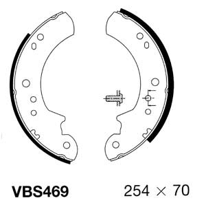 Brake Shoe Set (VBS469)
