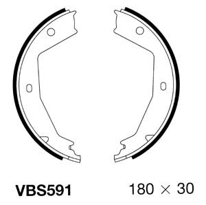 Brake Shoe Set, parking brake (VBS591)