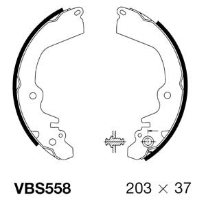 Brake Shoe Set (VBS558)