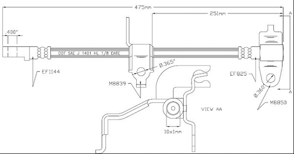 Brake Hose (VBH1220)