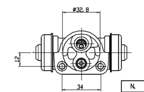 Wheel Brake Cylinder (VWC507)
