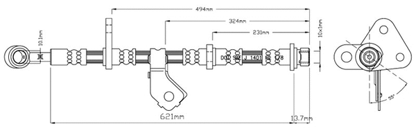 Brake Hose (VBJ344)