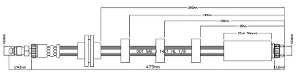Brake Hose (VBH813)