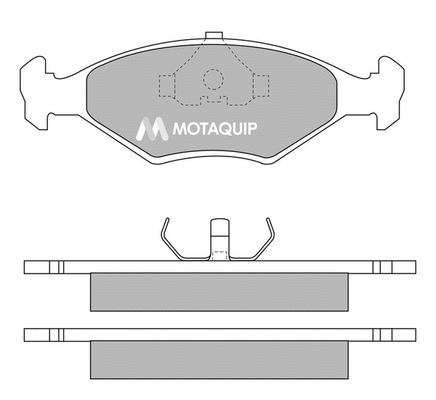 Brake Pad Set, disc brake (LVXL198)