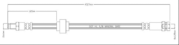 Brake Hose (VBH832)