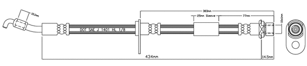 Brake Hose (VBH1099)