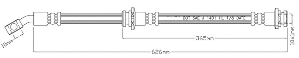 Brake Hose (LVBH1623)