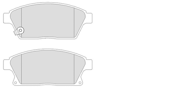 Brake Pad Set, disc brake (LVXL1625)
