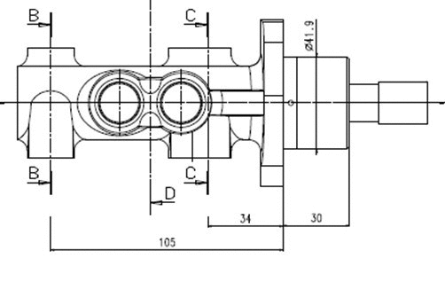 Brake Master Cylinder (VMC222)