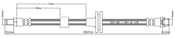 Brake Hose (VBH956)