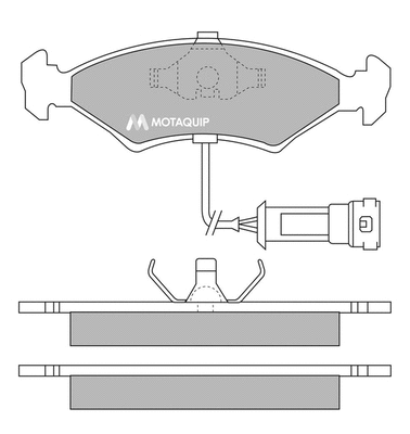 Brake Pad Set, disc brake (LVXL275)
