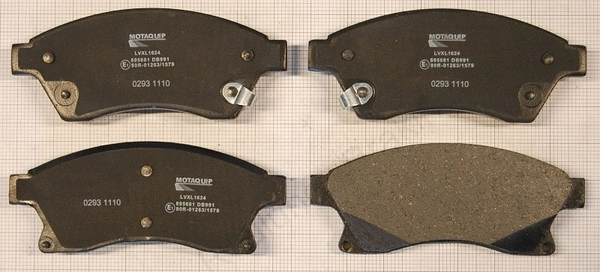 Brake Pad Set, disc brake (LVXL1624)