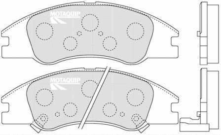 Brake Pad Set, disc brake (LVXL1232)