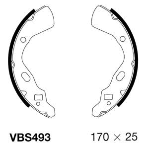 Brake Shoe Set (VBS493)