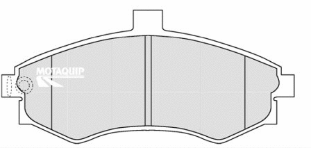 Brake Pad Set, disc brake (LVXL1190)