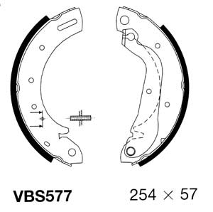 Brake Shoe Set (VBS577)