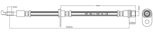 Brake Hose (VBH1037)