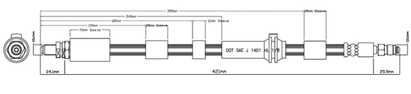 Brake Hose (VBH1203)