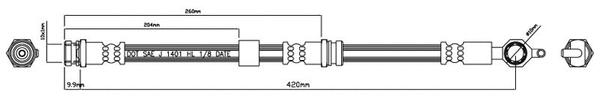 Brake Hose (VBH858)