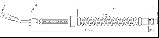 Brake Hose (VBH1141)