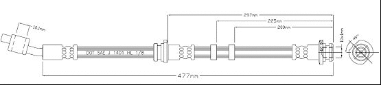Brake Hose (VBJ630)