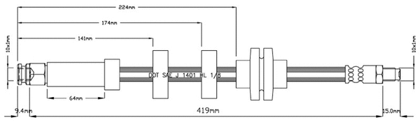 Brake Hose (VBJ167)