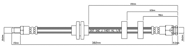 Brake Hose (VBH846)