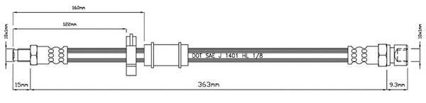 Brake Hose (VBH853)