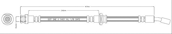 Brake Hose (VBH1033)