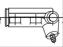 Slave Cylinder, clutch (VSC122)