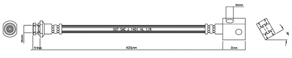Brake Hose (VBH857)