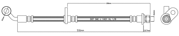 Brake Hose (VBH1054)