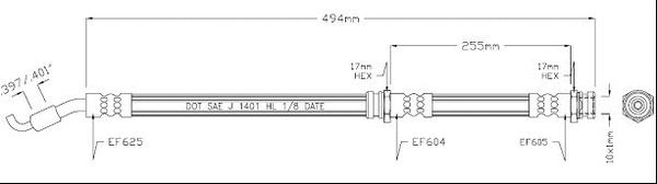 Brake Hose (VBJ394)