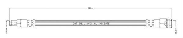 Brake Hose (VBH1215)