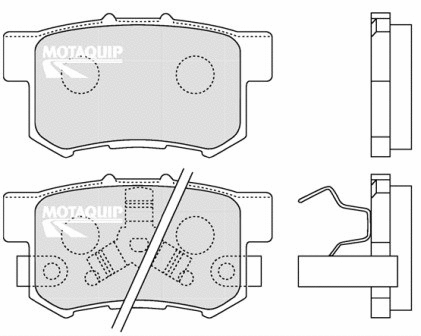 Brake Pad Set, disc brake (LVXL1262)