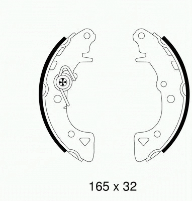 Brake Shoe Set (VBS399)
