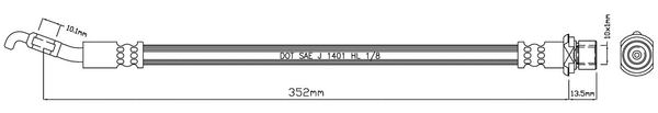 Brake Hose (VBJ509)