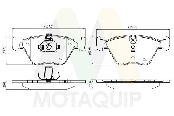 Brake Pad Set, disc brake (LVXL1703)