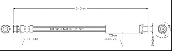 Brake Hose (VBH1093)