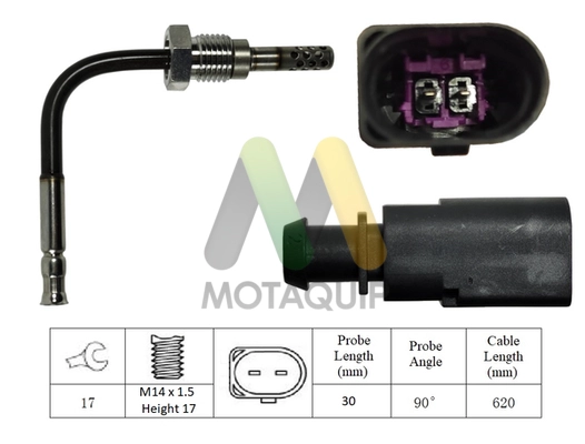 Sensor, exhaust gas temperature (LVET405)