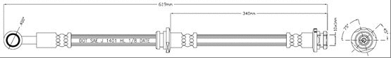 Brake Hose (VBJ628)