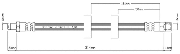 Brake Hose (VBH387)