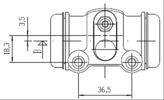 Wheel Brake Cylinder (VWC725)