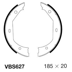 Brake Shoe Set, parking brake (VBS627)