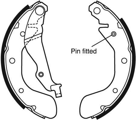 Brake Shoe Set (VBS714)
