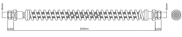 Brake Hose (VBH779)